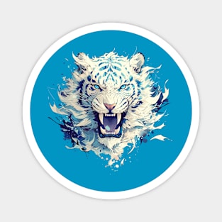 white tiger Magnet